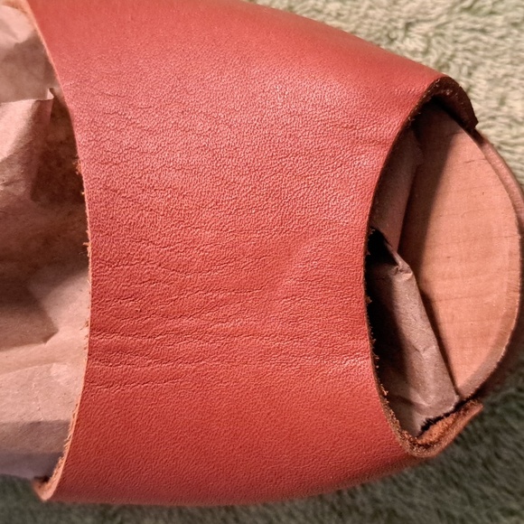 New MIA Leather Peep Toe Clogs Made In Sweden - Picture 8 of 9